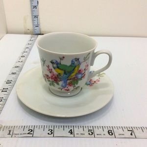 Enesco Spring Floral Tea Cup Saucer Set